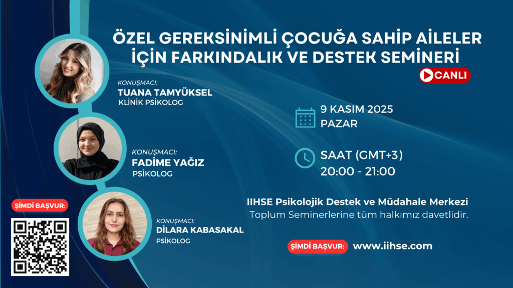 Toplum Seminerleri 2. Özel Gereksinimli Çocuğa Sahip Aileler İçin Farkındalık ve Destek Semineri